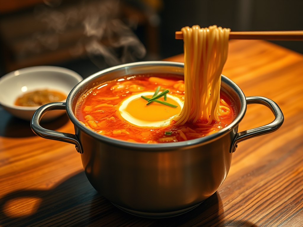 라면 한 냄비 (AI 생성 이미지)